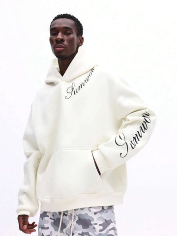 Moletom Manfinity Studios Script Hoodie — Foto 1