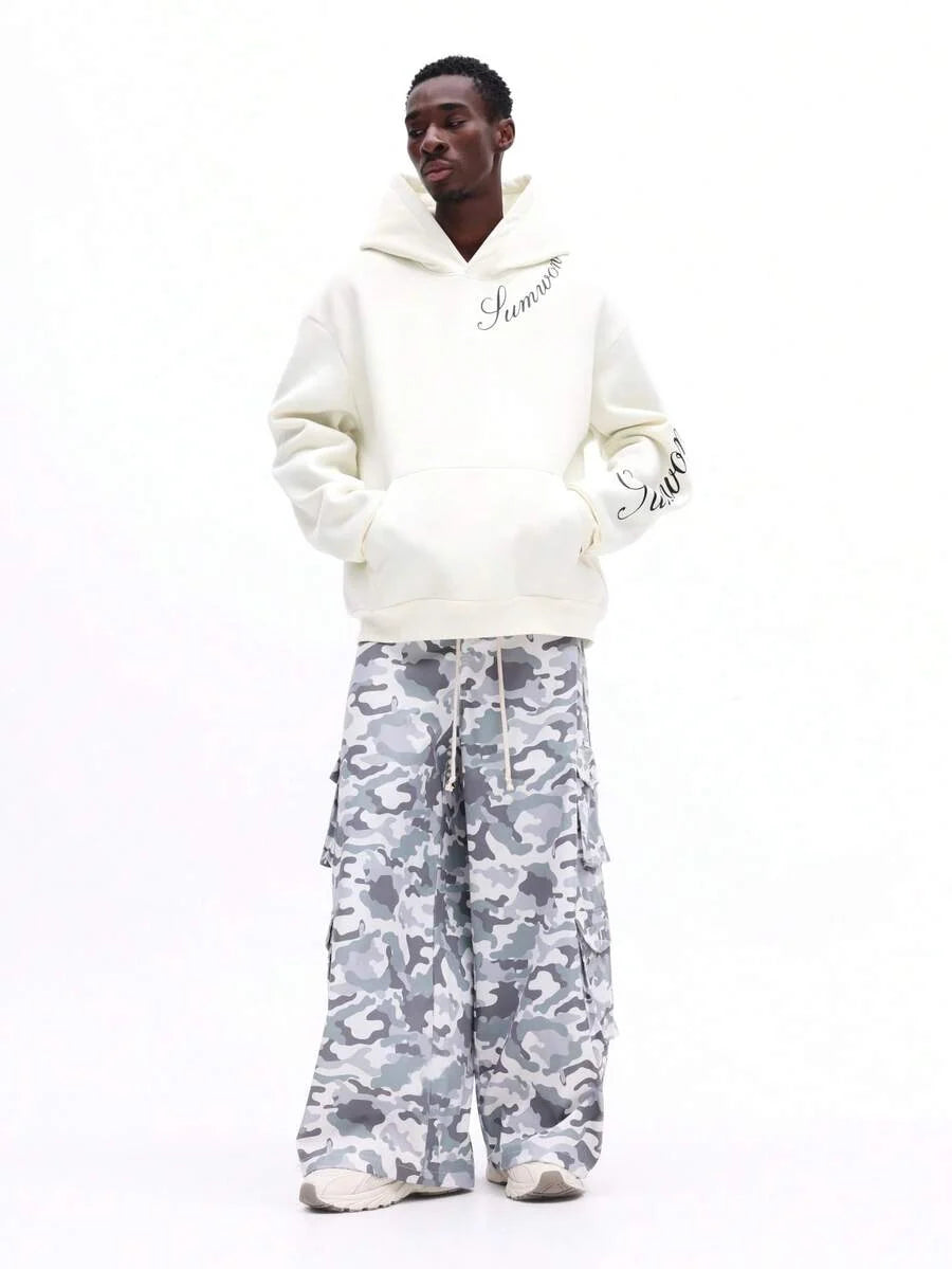 Moletom Manfinity Studios Script Hoodie — Foto 3