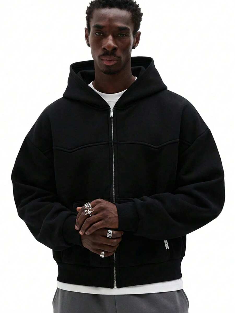 Moletom Manfinity Heavyweight Zip Hoodie — Foto 1