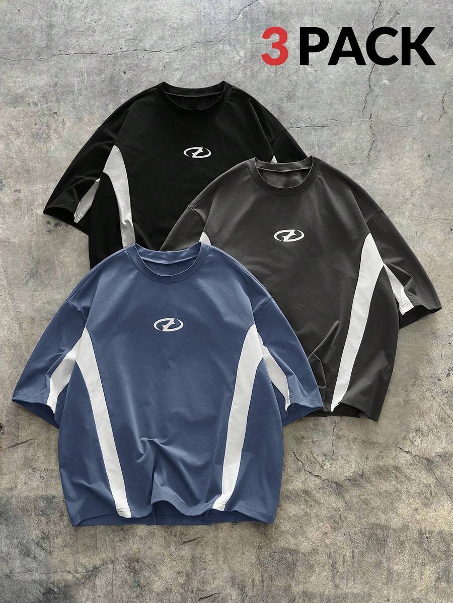 Kit Manfinity Color Block 3 Camisetas — Foto 27
