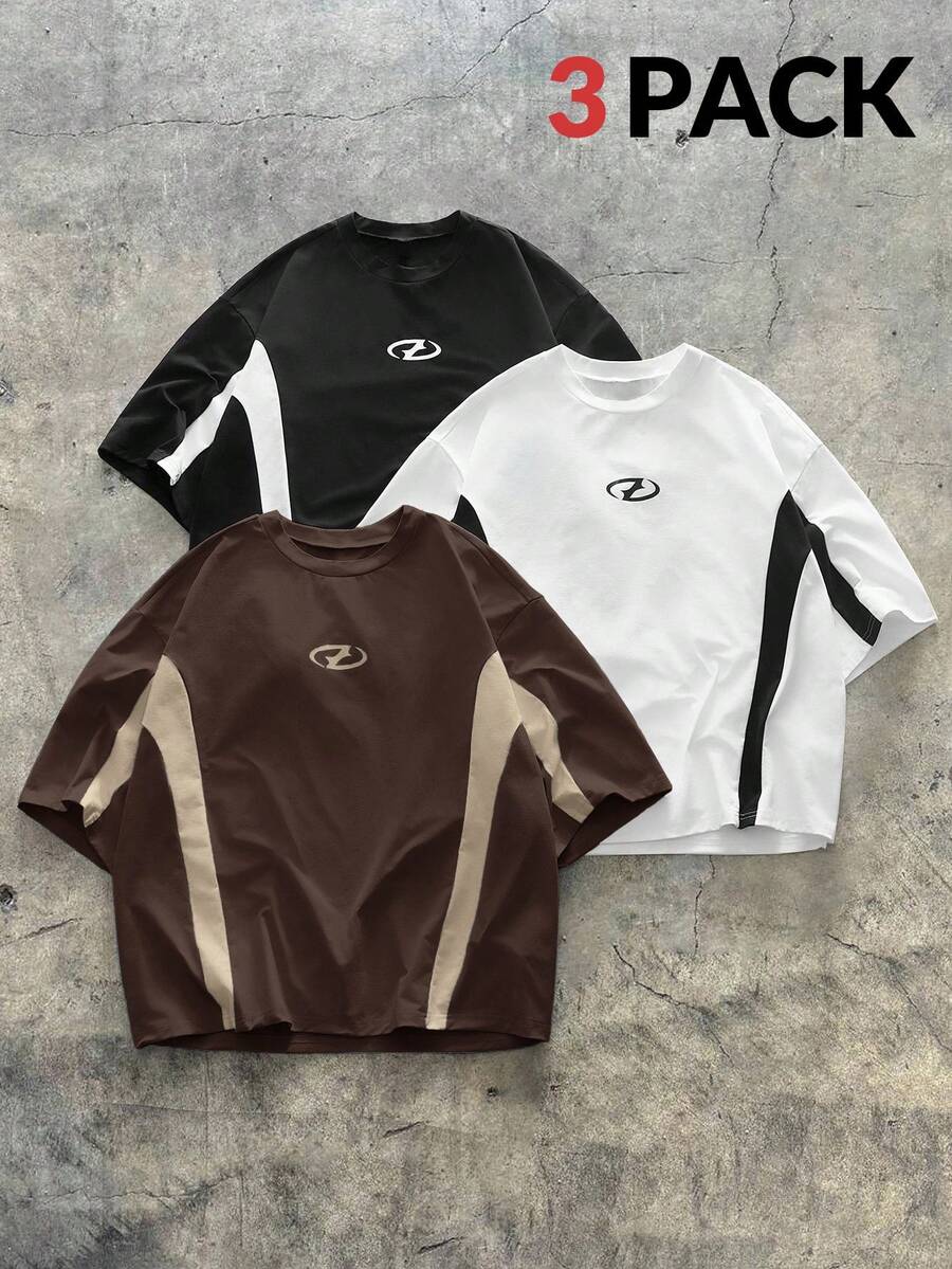 Kit Manfinity Color Block 3 Camisetas — Foto 20