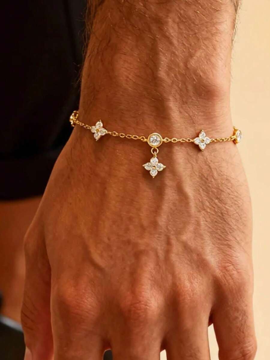 Pulseira Manfinity Steel Diamond — Foto 1