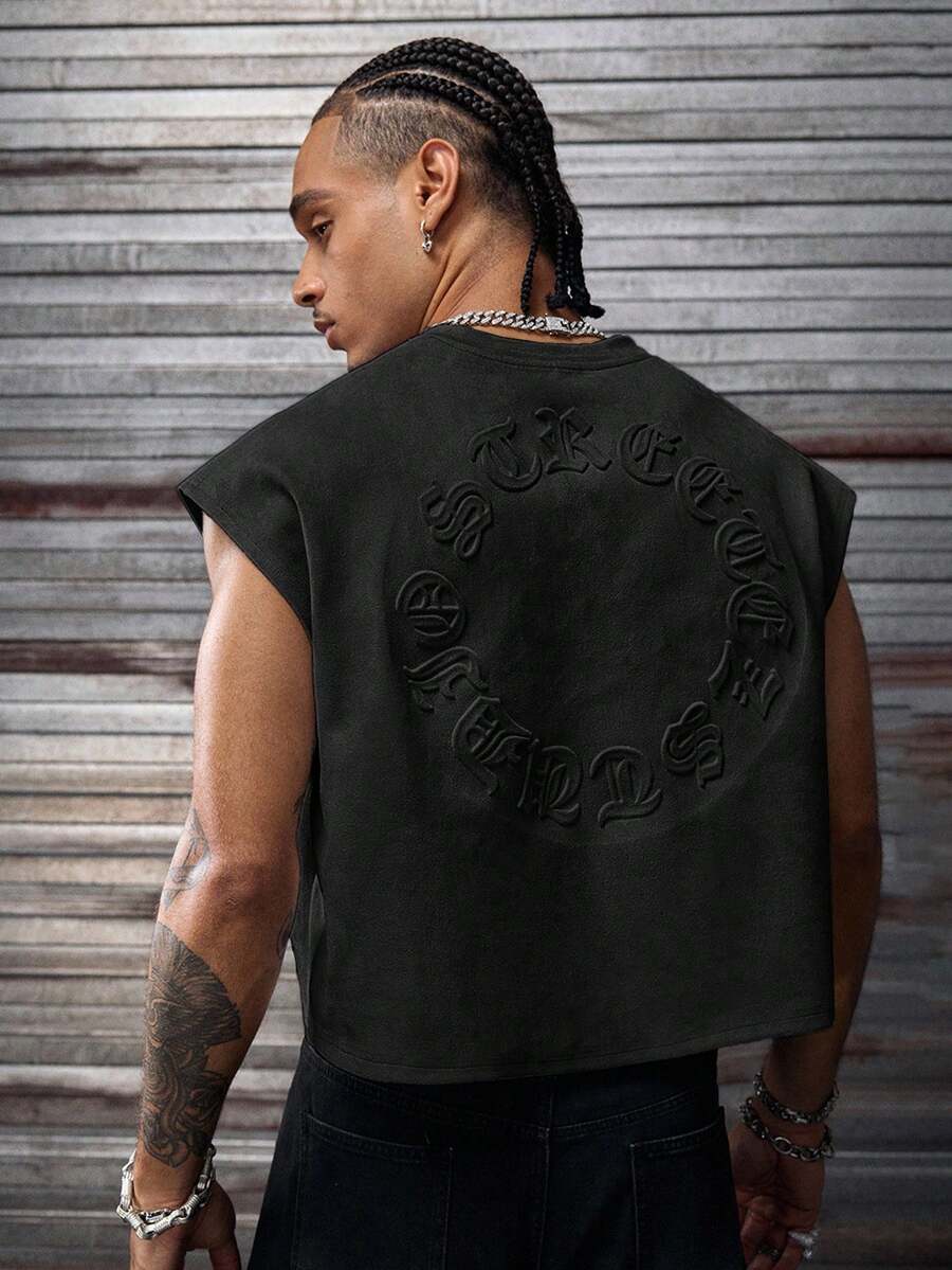 Regata Manfinity Studios Embossed Gothic Lettering Vest — Foto 11