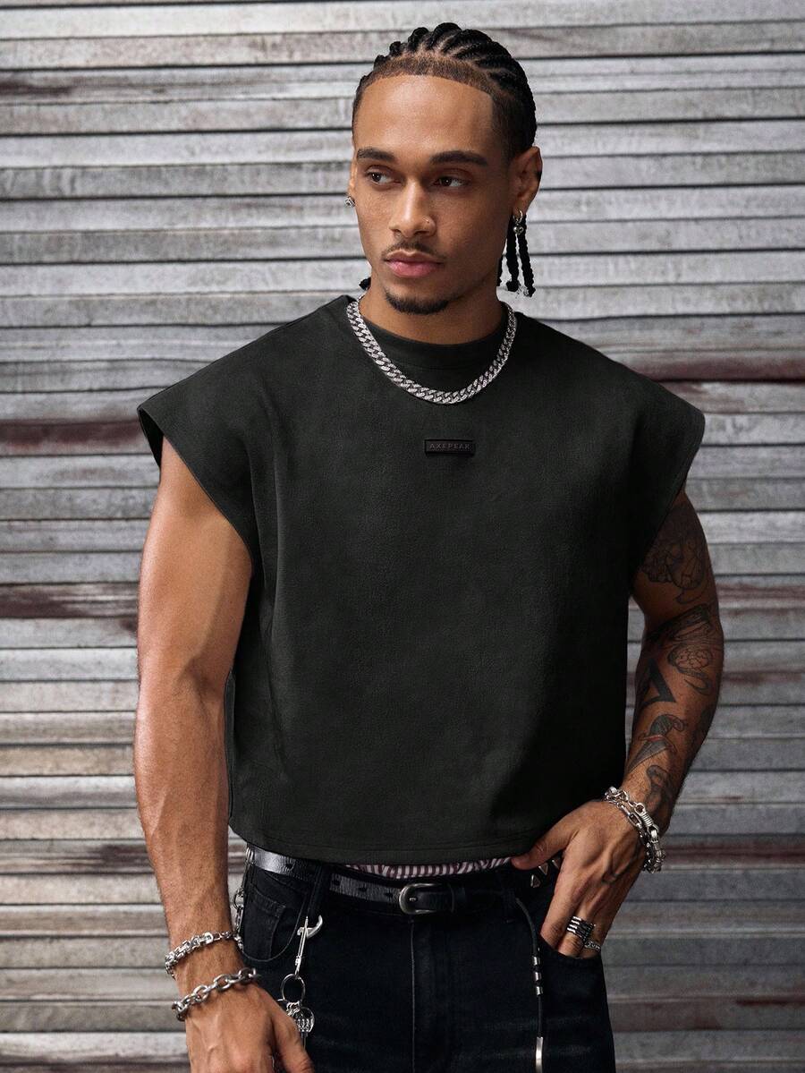 Regata Manfinity Studios Embossed Gothic Lettering Vest — Foto 12