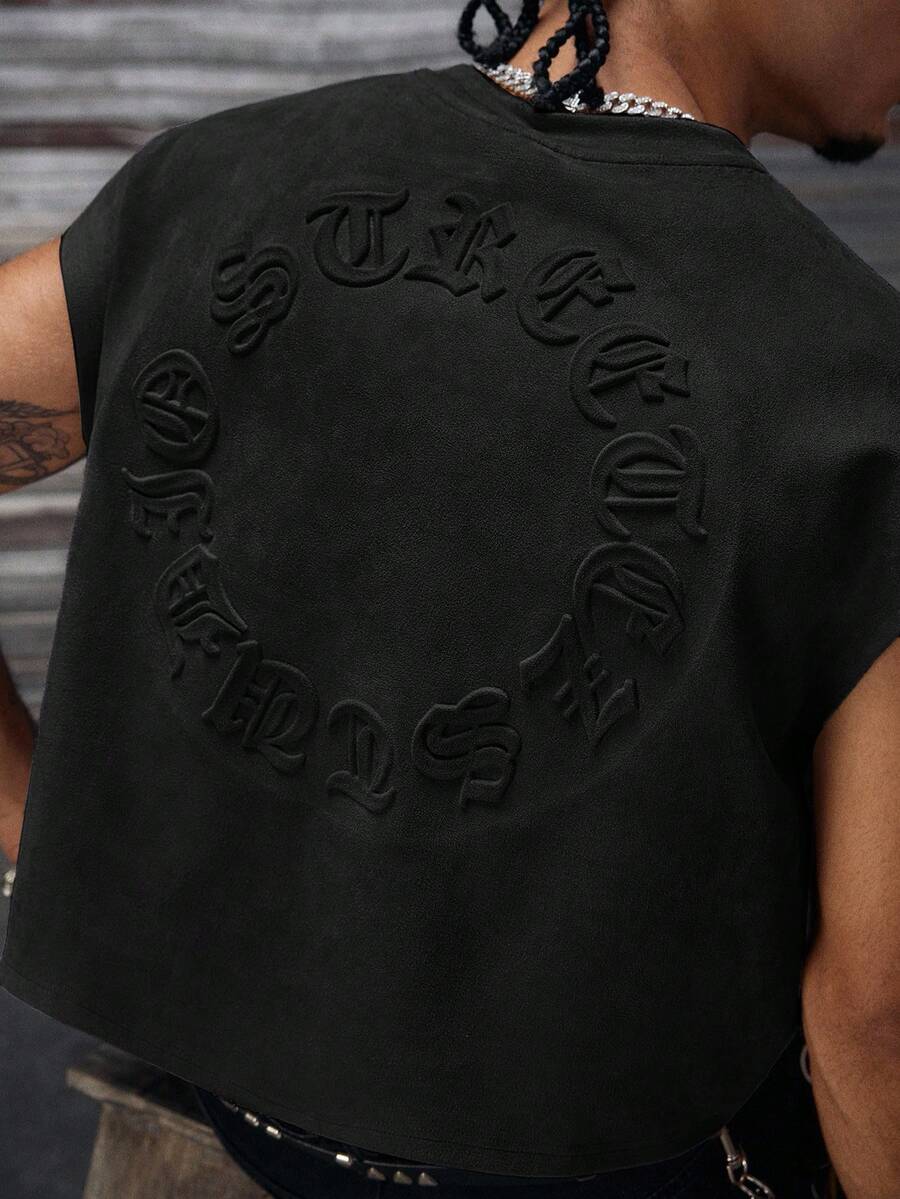 Regata Manfinity Studios Embossed Gothic Lettering Vest — Foto 13