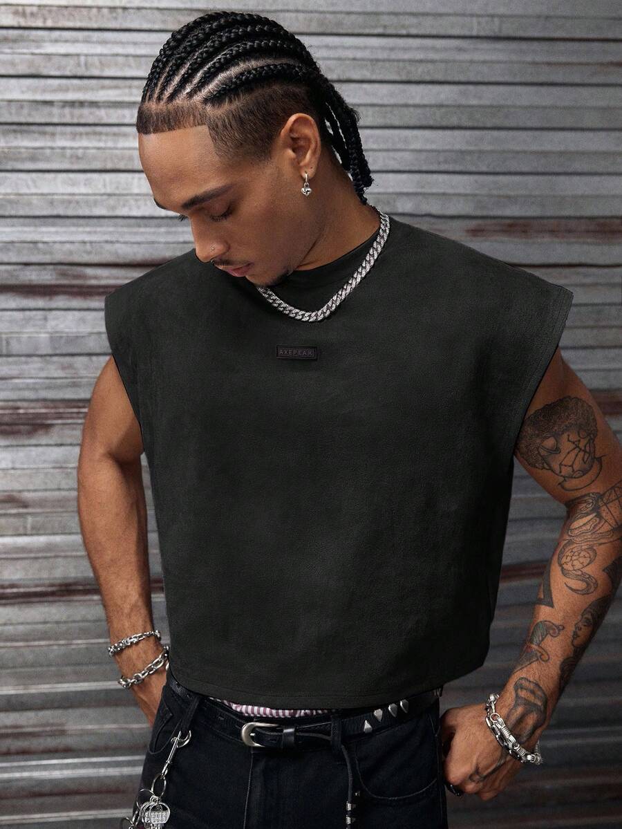 Regata Manfinity Studios Embossed Gothic Lettering Vest — Foto 14