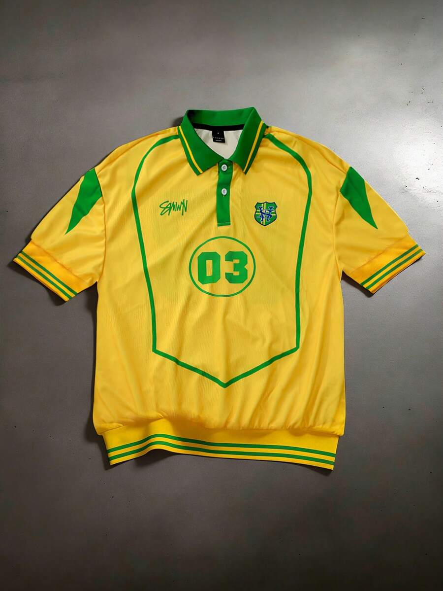 Camisa Polo Manfinity Studios Brazil 03 Football Jersey — Foto 2