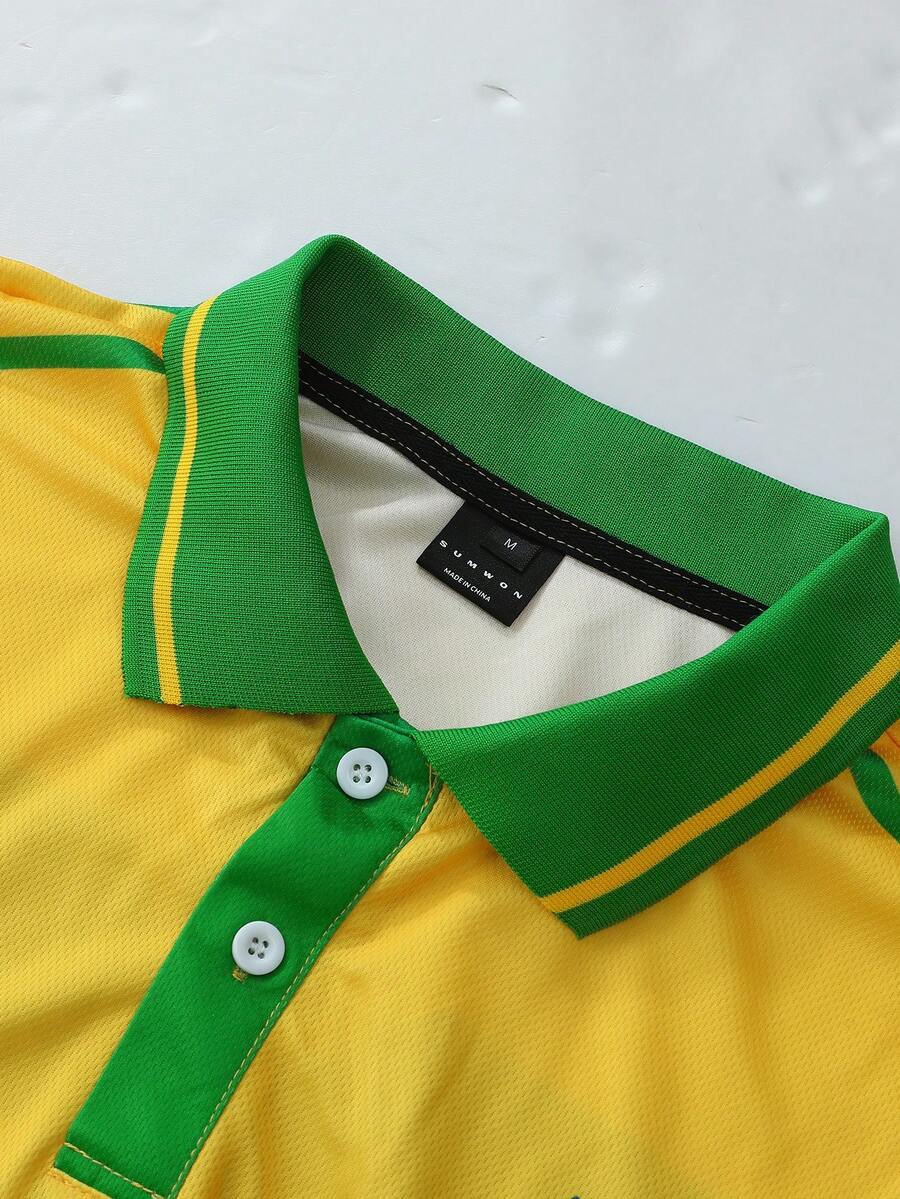 Camisa Polo Manfinity Studios Brazil 03 Football Jersey — Foto 7