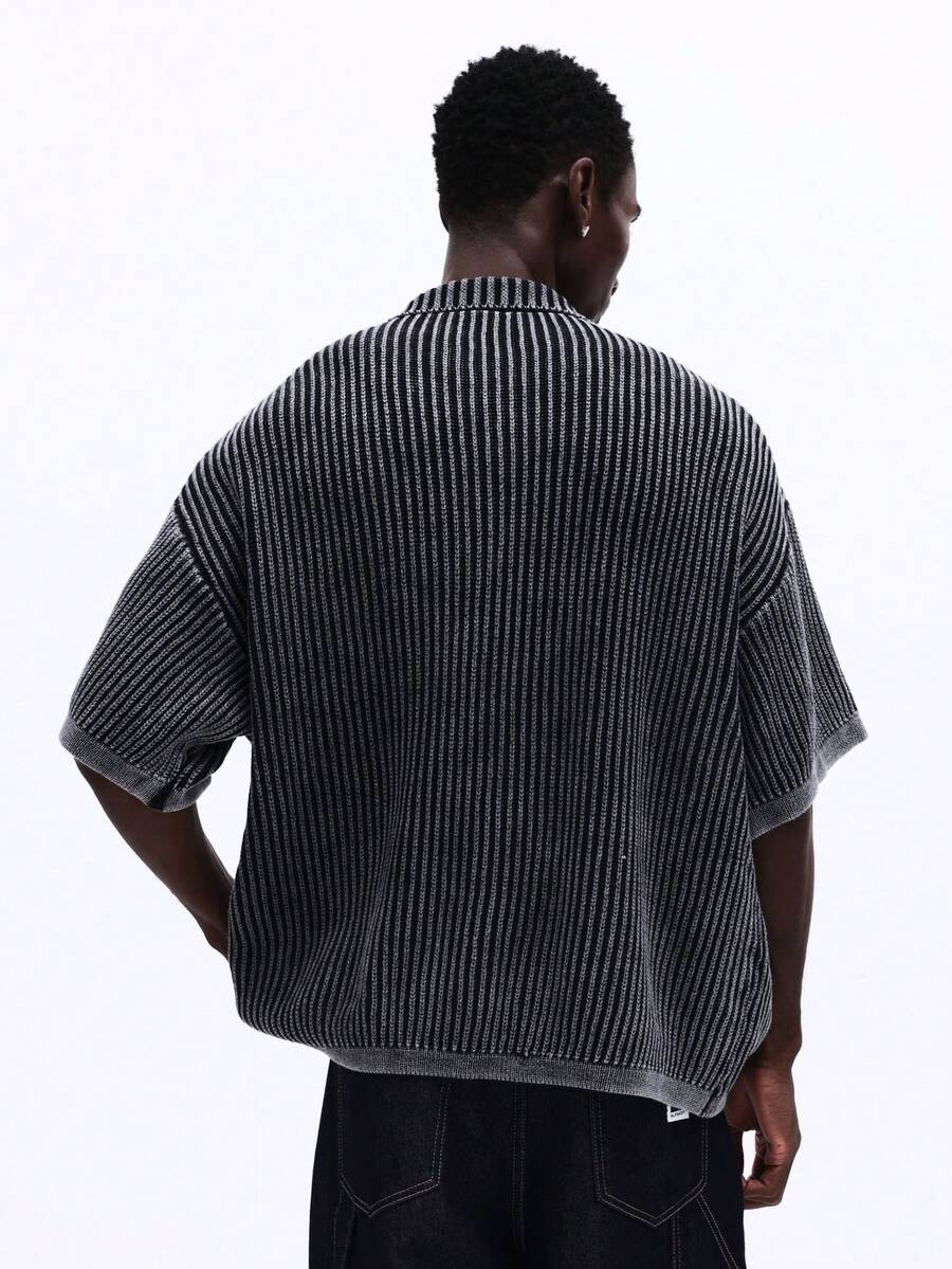 Camisa Polo Manfinity Studios Ribbed Heavy Knit Polo — Foto 1