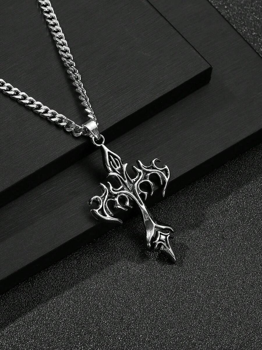 Colar Manfinity Retro Cross — Foto 1