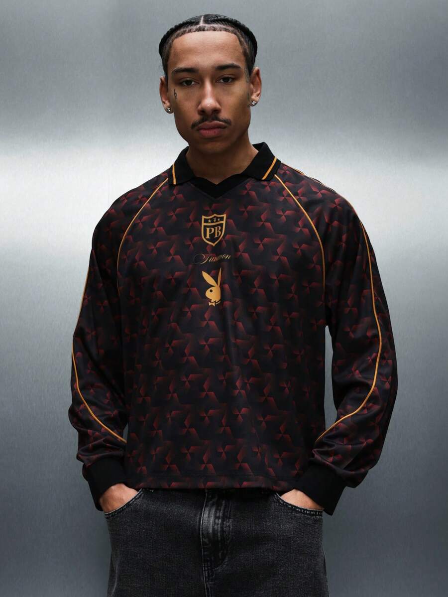 Camisa Long Sleeve Polo Manfinity Monarchy — Foto 1