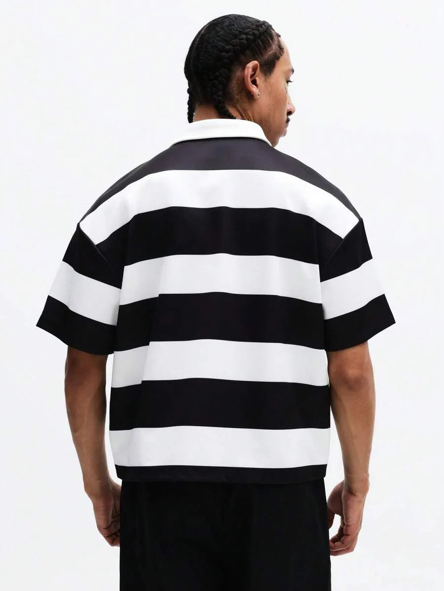 Camisa Polo Manfinity Studios Striped Rugger Jersey — Foto 2