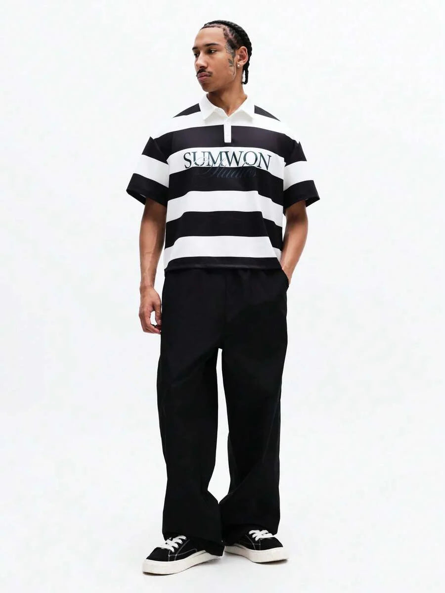 Camisa Polo Manfinity Studios Striped Rugger Jersey — Foto 3