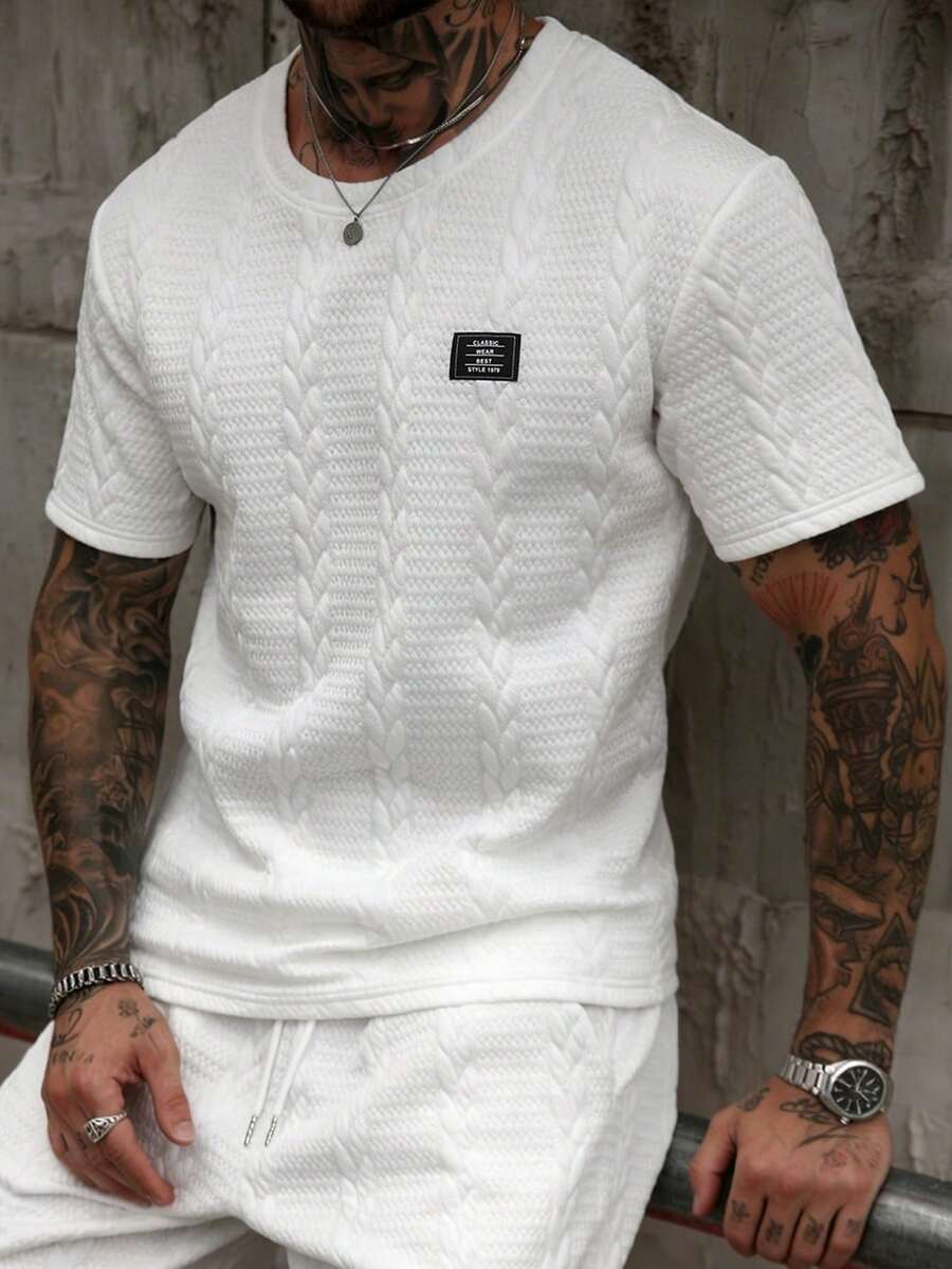 Camiseta Manfinity Textura Verão — Foto 8