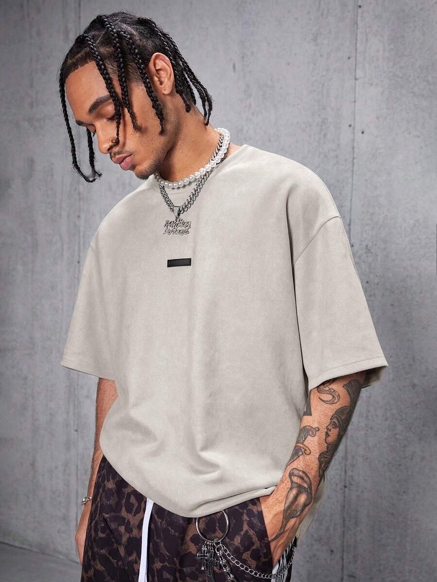 Camiseta Manfinity Ombros Caídos — Foto 13