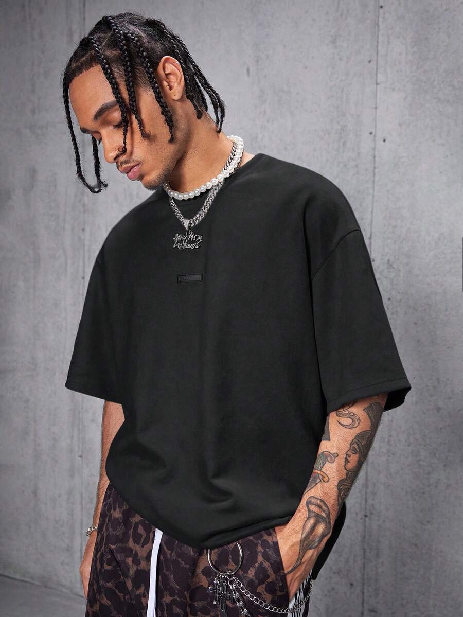 Camiseta Manfinity Ombros Caídos — Foto 8