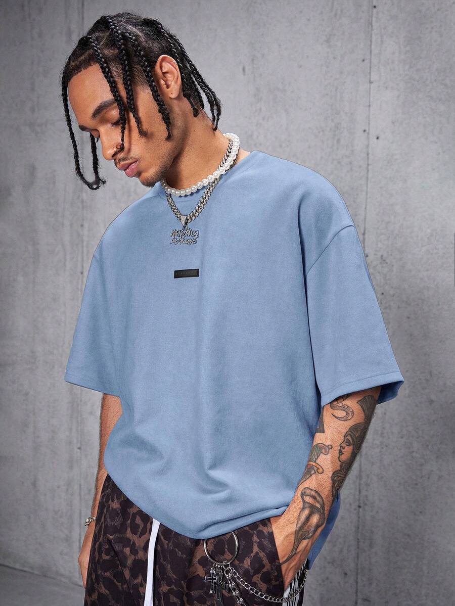 Camiseta Manfinity Ombros Caídos — Foto 23