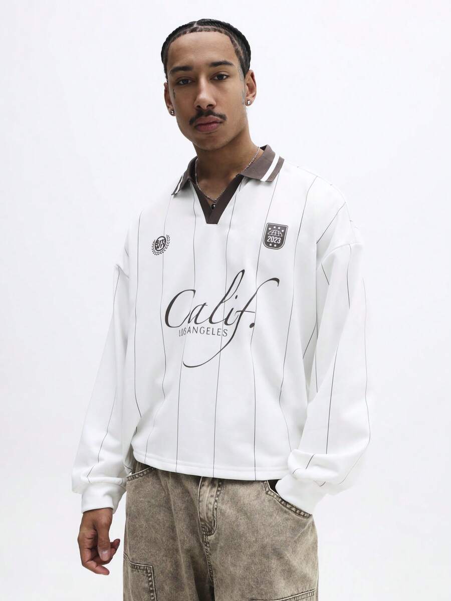 Camisa Long Sleeve Polo Manfinity Calif — Foto 4