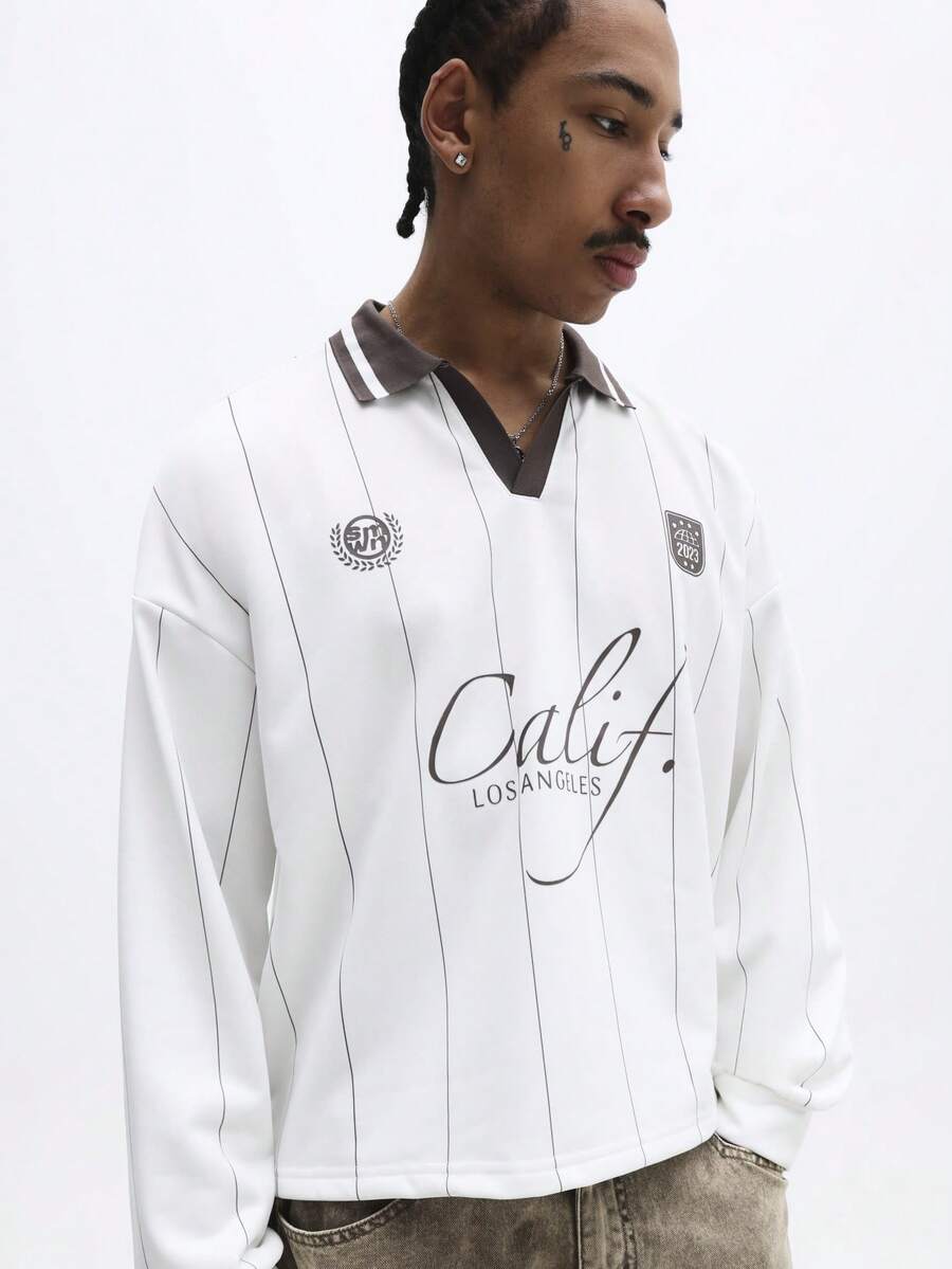 Camisa Long Sleeve Polo Manfinity Calif — Foto 5