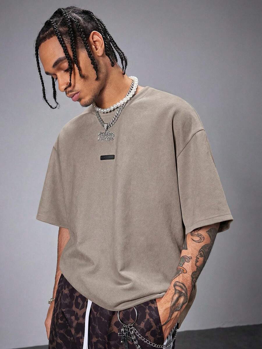 Camiseta Manfinity Ombros Caídos — Foto 28