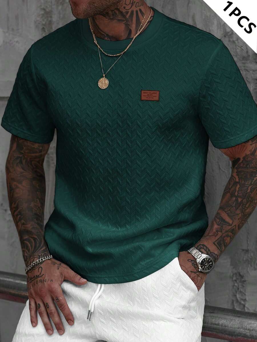 Camiseta Manfinity Jacquard — Foto 55