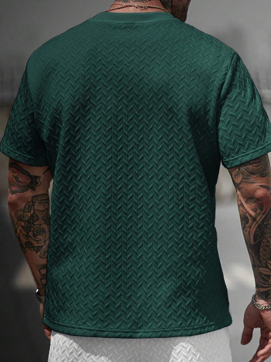 Camiseta Manfinity Jacquard — Foto 56