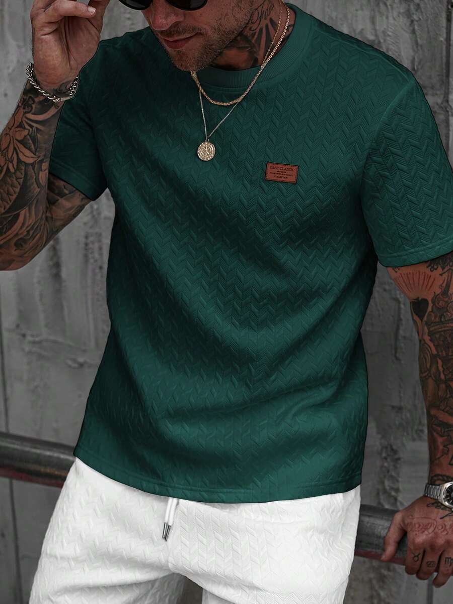 Camiseta Manfinity Jacquard — Foto 58
