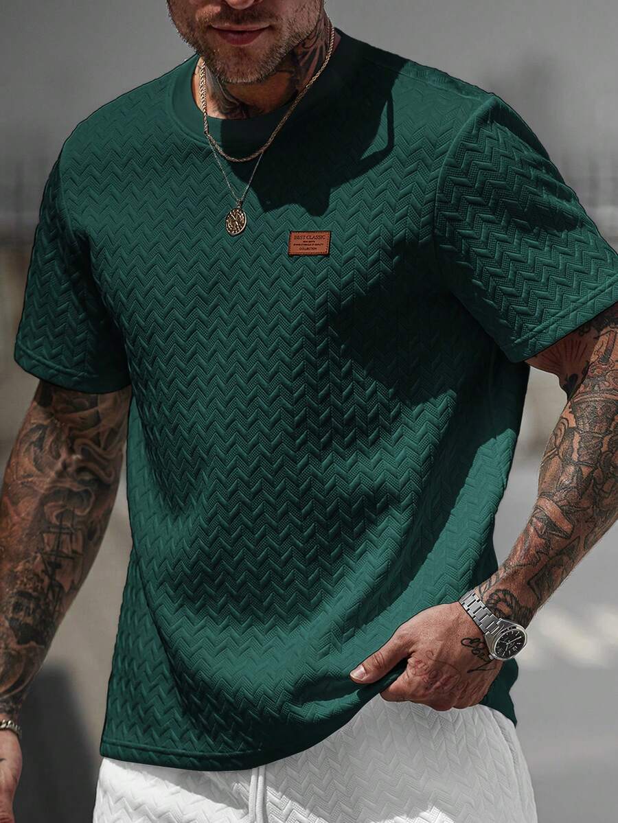 Camiseta Manfinity Jacquard — Foto 59
