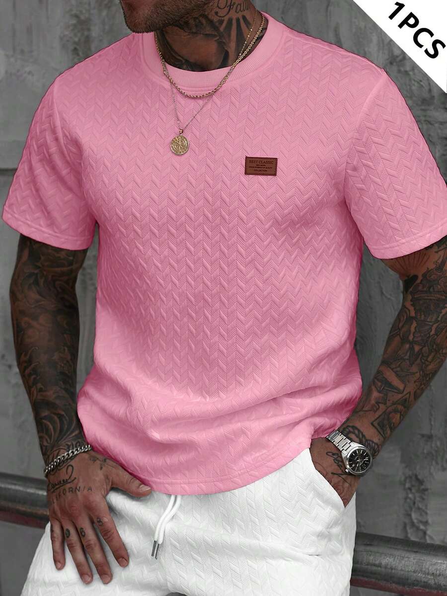 Camiseta Manfinity Jacquard — Foto 61
