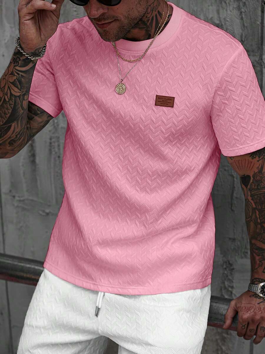 Camiseta Manfinity Jacquard — Foto 63