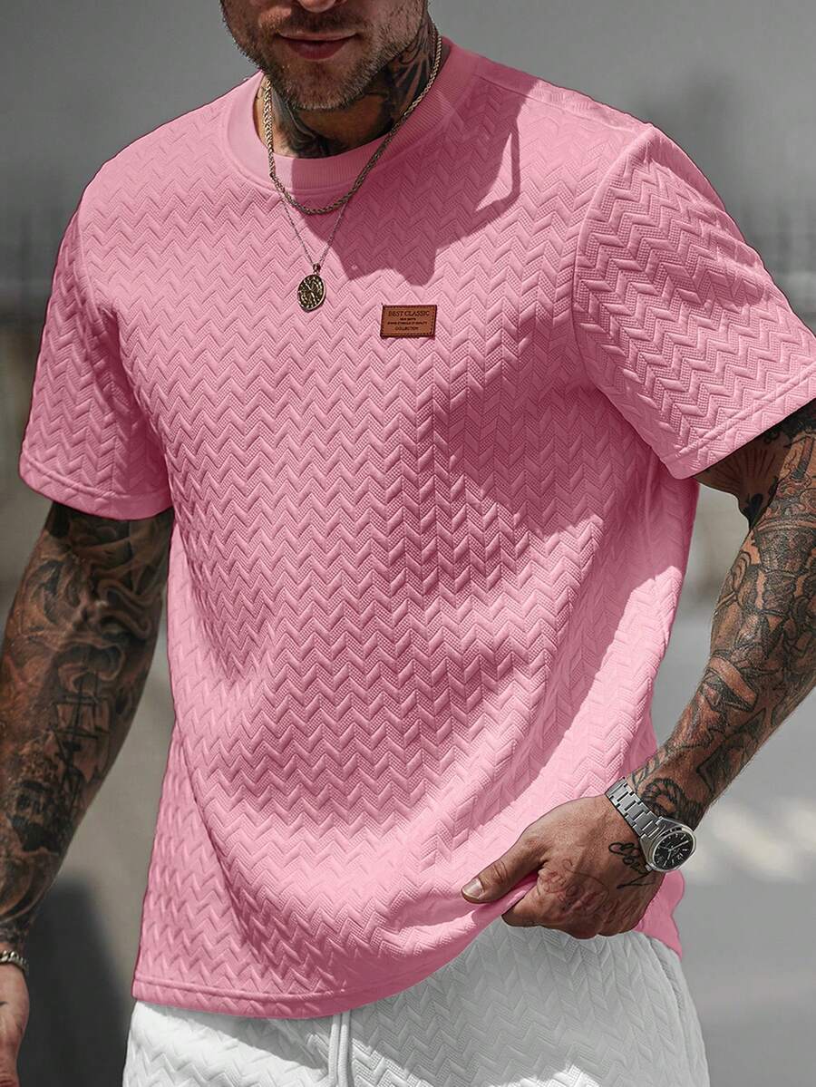 Camiseta Manfinity Jacquard — Foto 64