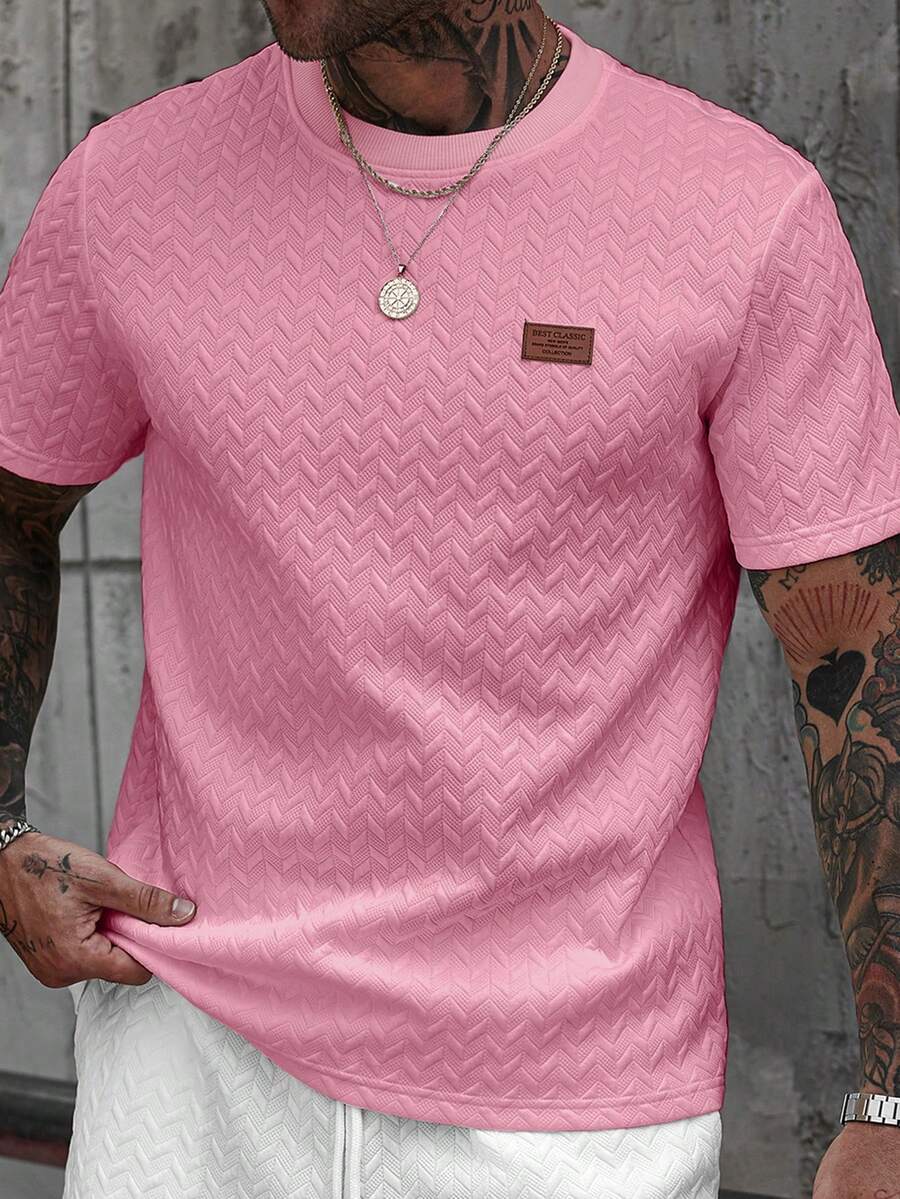 Camiseta Manfinity Jacquard — Foto 65