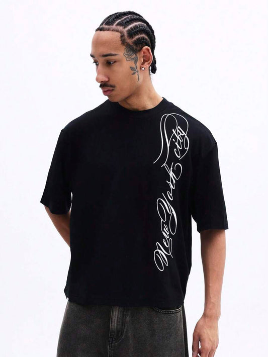 Camiseta Manfinity New York City Calligraphy — Foto 1