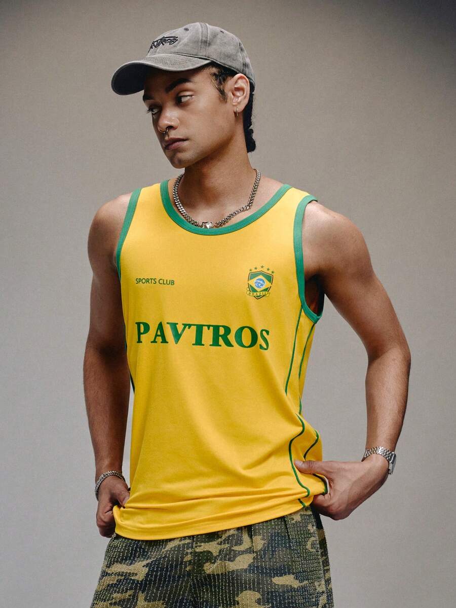 Regata Manfinity Studios Brasil Retro Jersey Vest — Foto 1