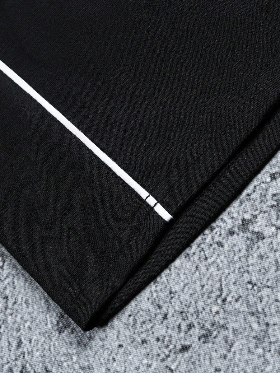 Camiseta Manfinity Folgado Estampa Gráfica Recorte — Foto 6