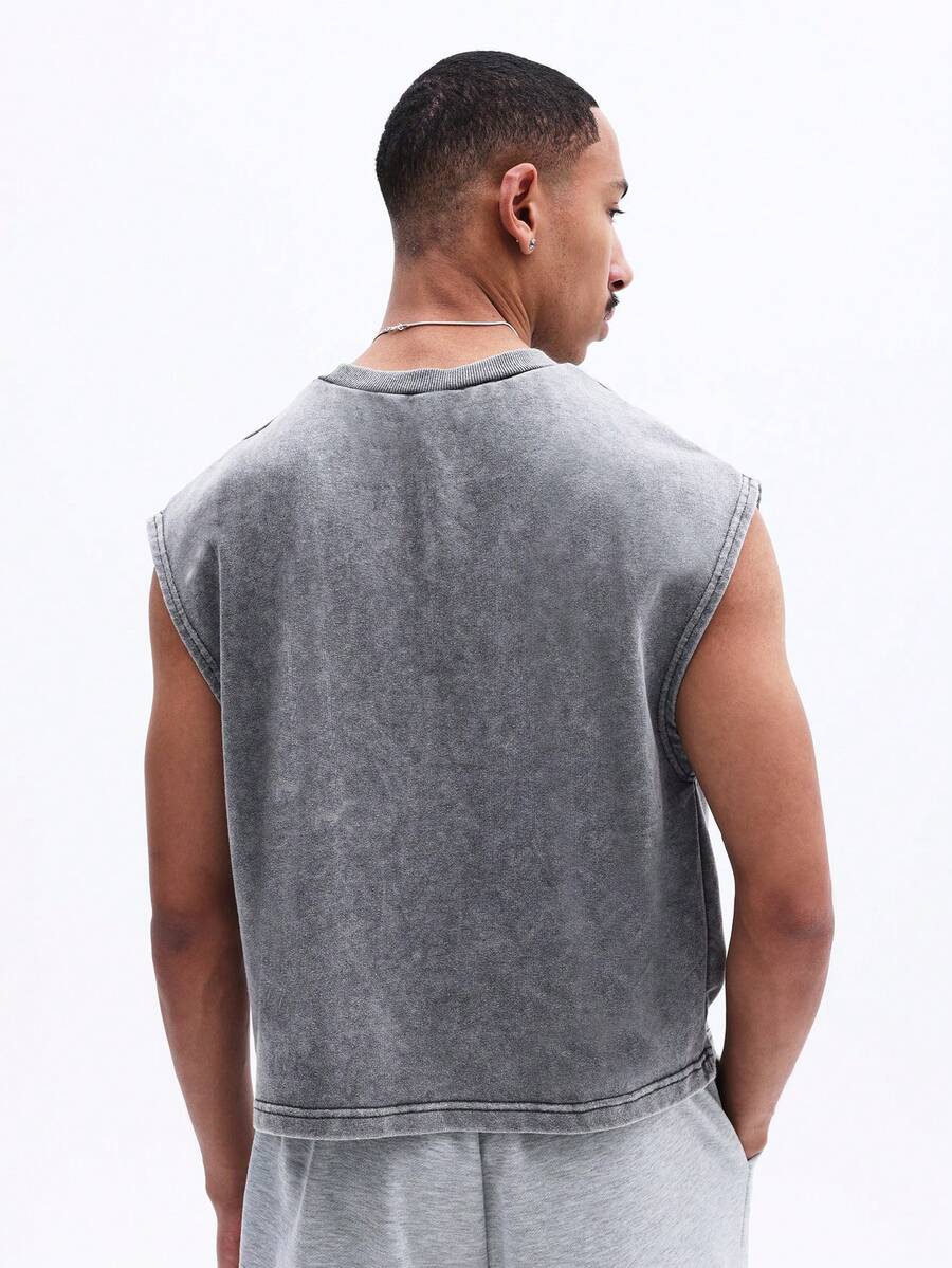 Regata Manfinity Studios Acid Wash Vest — Foto 5