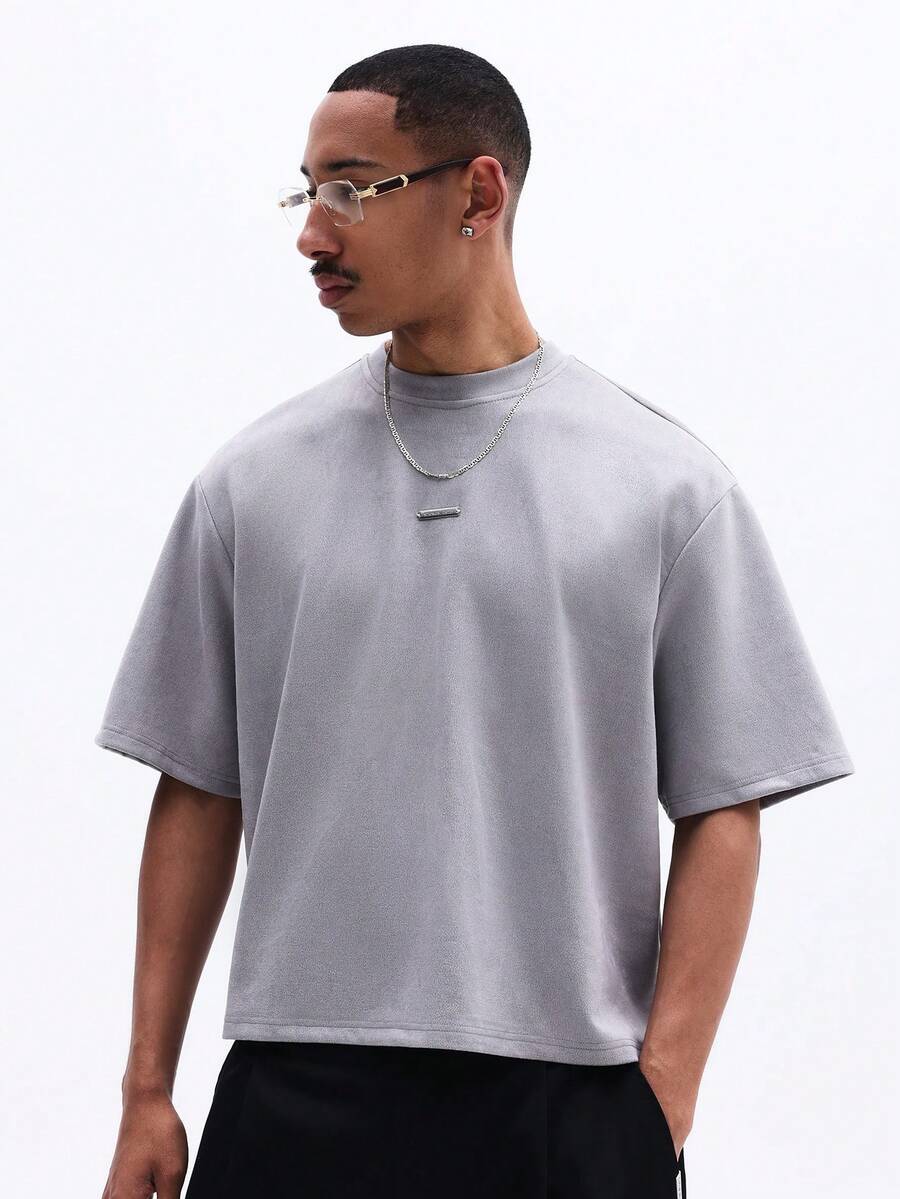 Camiseta Manfinity Cropped Quadrado — Foto 51