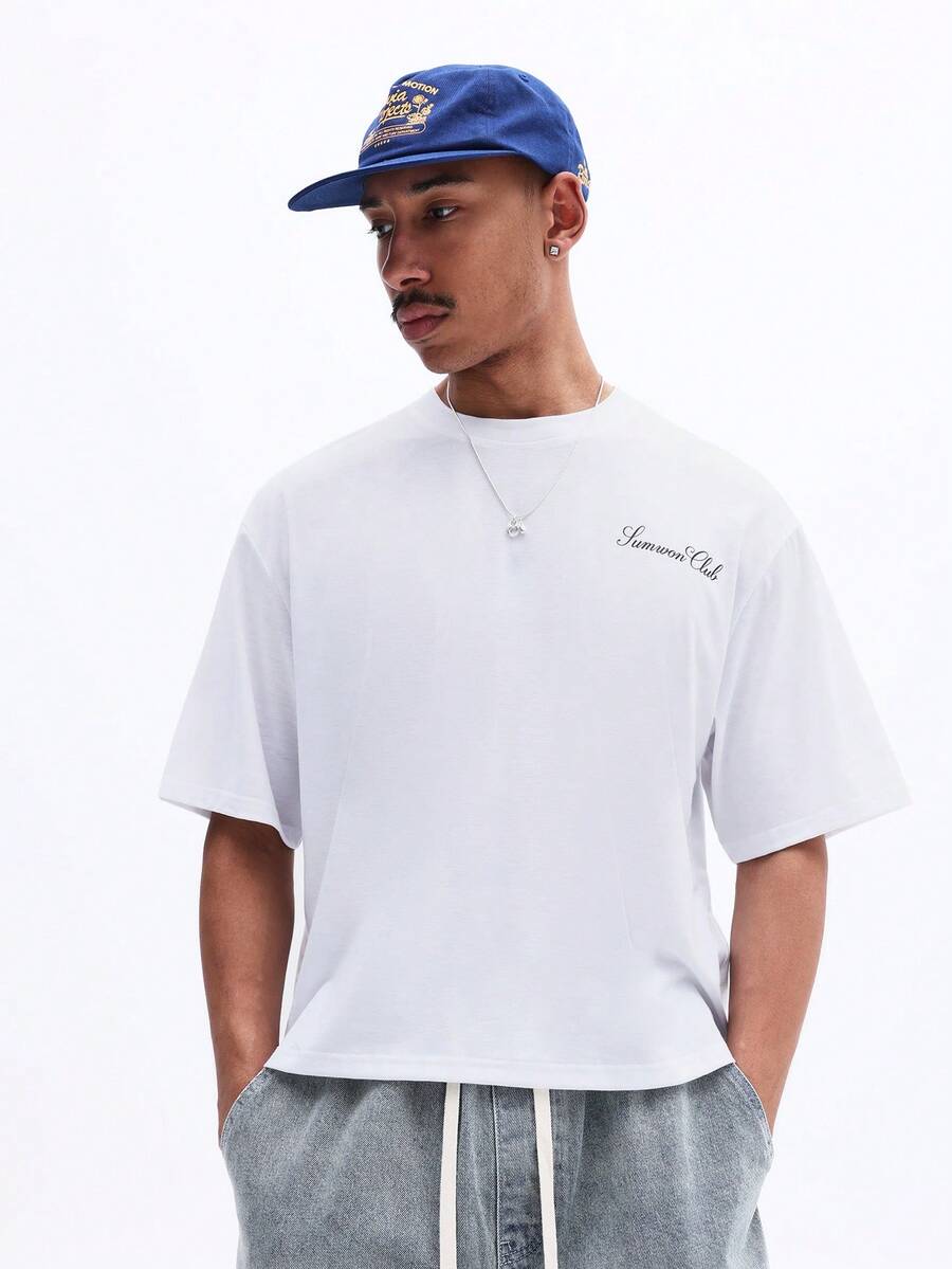 Camiseta Manfinity Cropped Quadrado — Foto 49