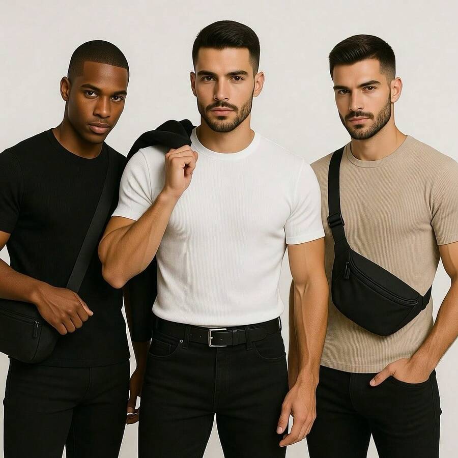 Kit Manfinity Rib Americana 3 Camisetas — Foto 5