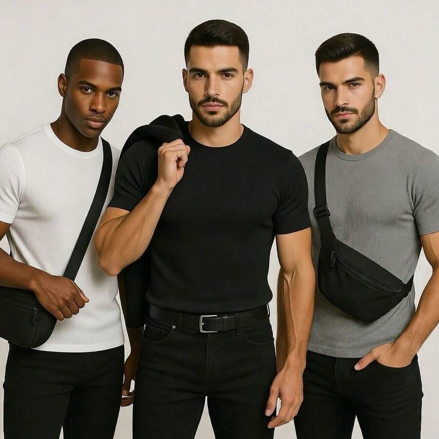 Kit Manfinity Rib Americana 3 Camisetas — Foto 1