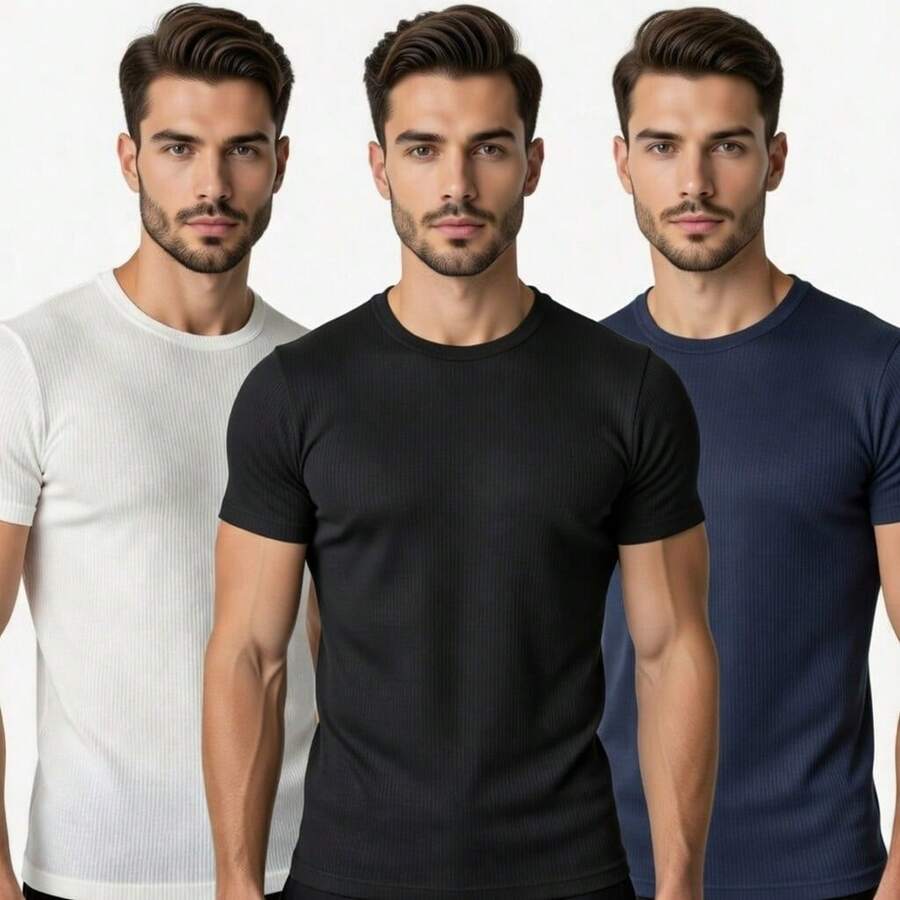 Kit Manfinity Rib Americana 3 Camisetas — Foto 3