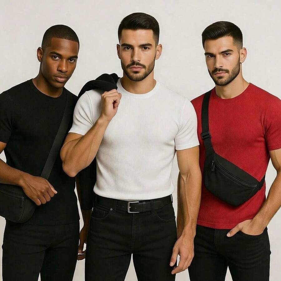 Kit Manfinity Rib Americana 3 Camisetas — Foto 13