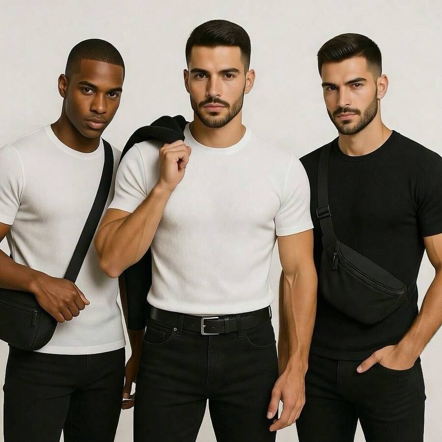 Kit Manfinity Rib Americana 3 Camisetas — Foto 9