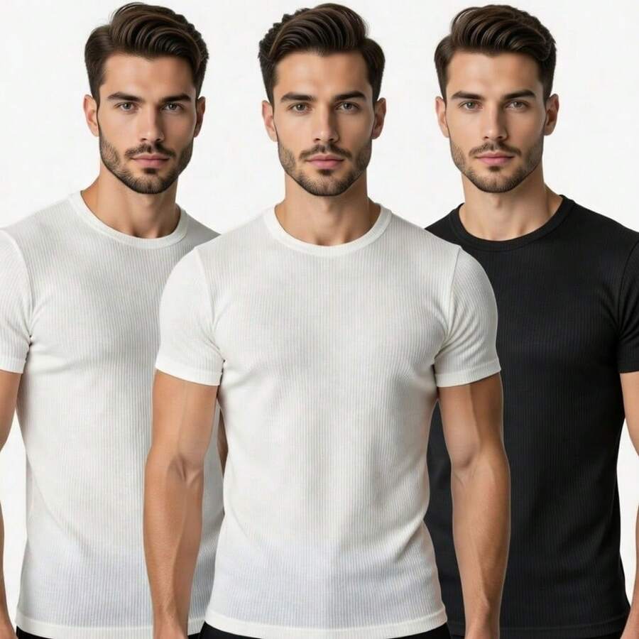 Kit Manfinity Rib Americana 3 Camisetas — Foto 10