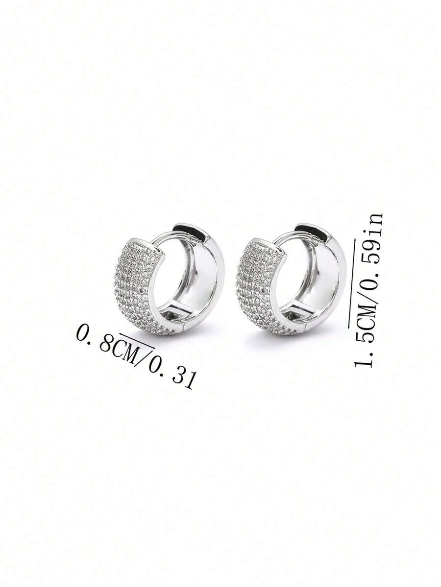Brincos Manfinity Argola Zircônia — Foto 6