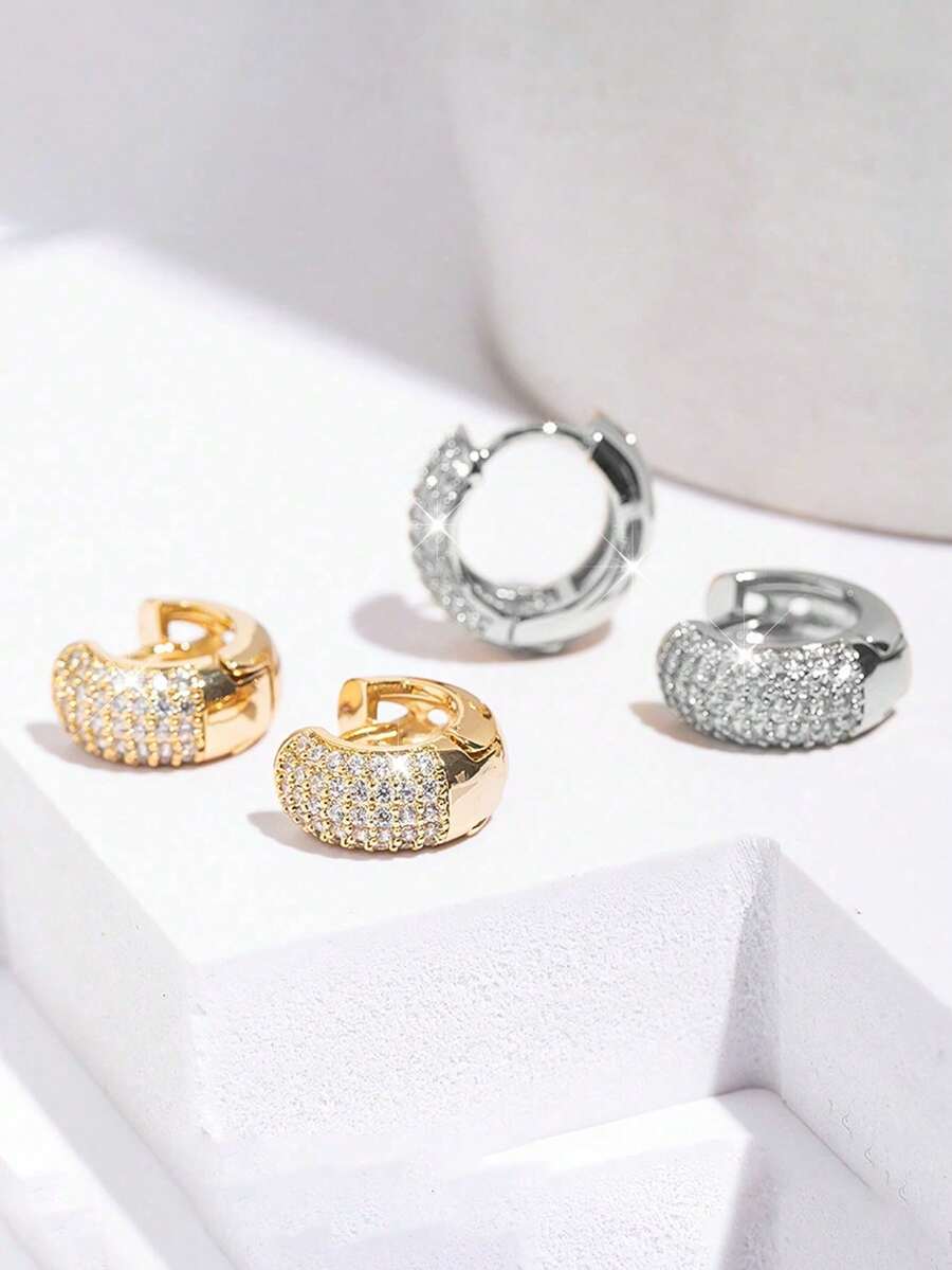 Brincos Manfinity Argola Zircônia — Foto 2