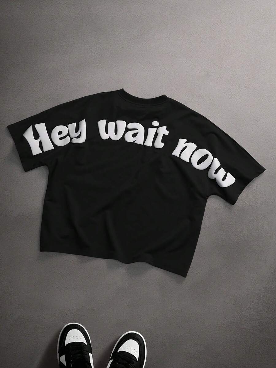 Camiseta Manfinity Hey Wait Now — Foto 4