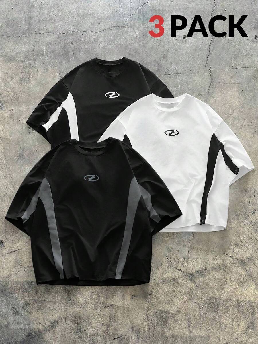 Kit Manfinity Color Block 3 Camisetas — Foto 13