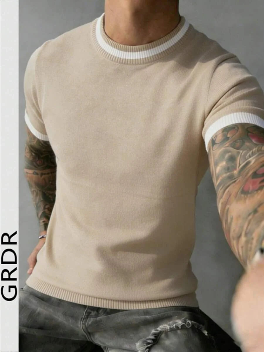 Camiseta Manfinity Listrada — Foto 43