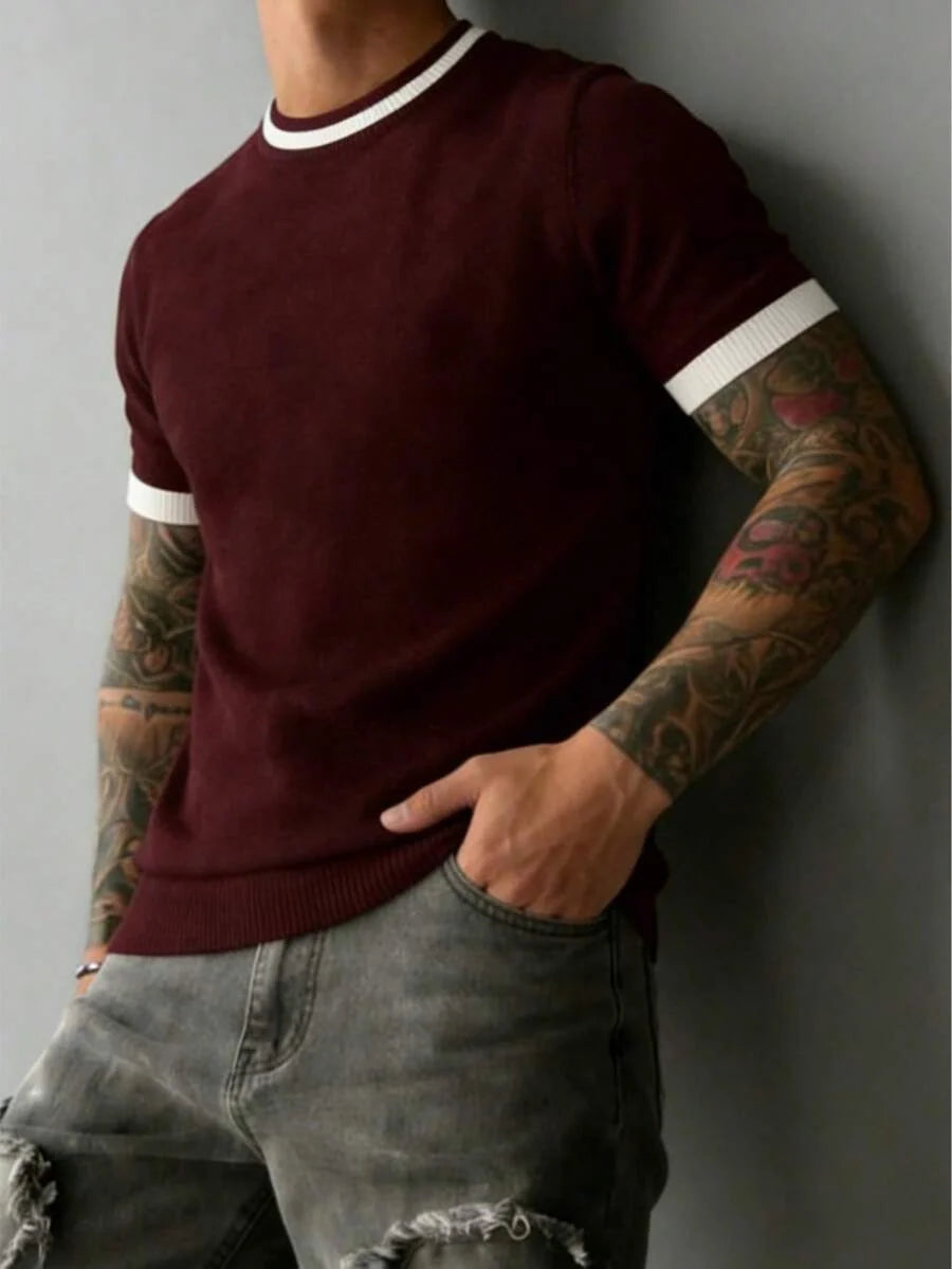 Camiseta Manfinity Listrada — Foto 54